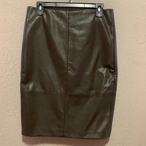 Faux leather skirt